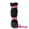 Ботиночки Черно-красные  для собак средних и больших пород