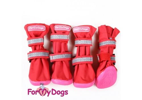 Ботиночки Красные  для собак средних и больших пород